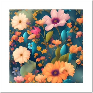 Dreamy Summer Flowers Posters and Art